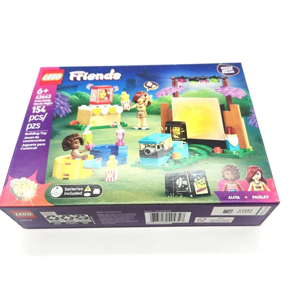 LEGO 42642‎ Friends Movie Night Set w/ Mini-Dolls Paisley & Aliya Ages 6+